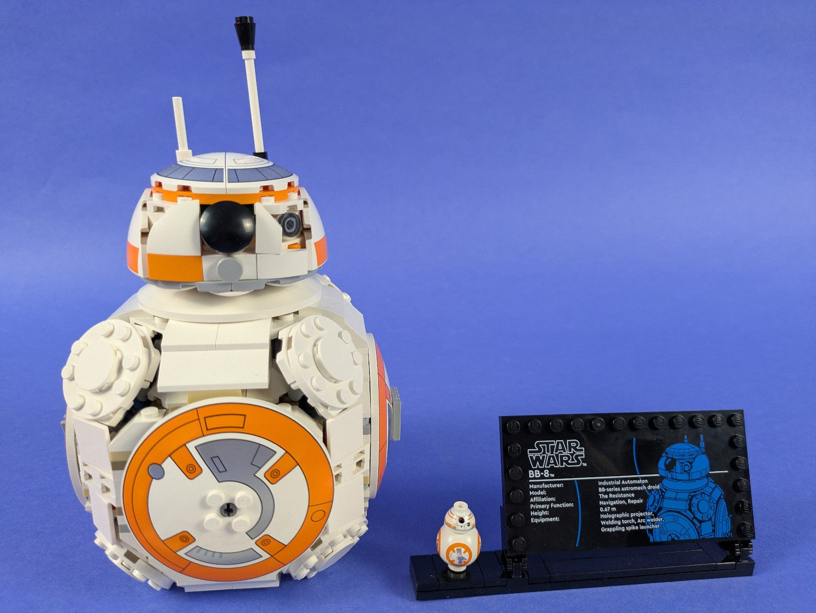 Lego Star Wars: Sculptures: BB-8 Set 75452 Complete Set