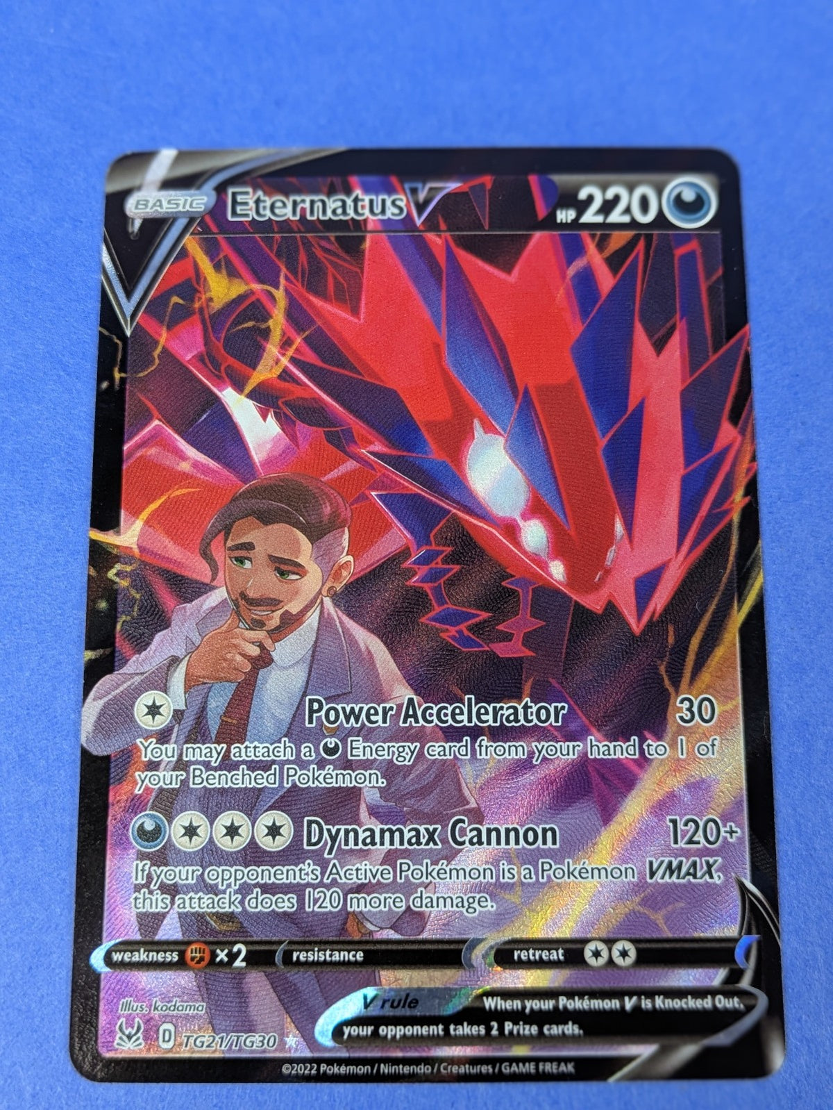 Eternatus V - TG21/TG30 - Rare Holo V Lost Origin Trainer Gallery - Pokemon - NM