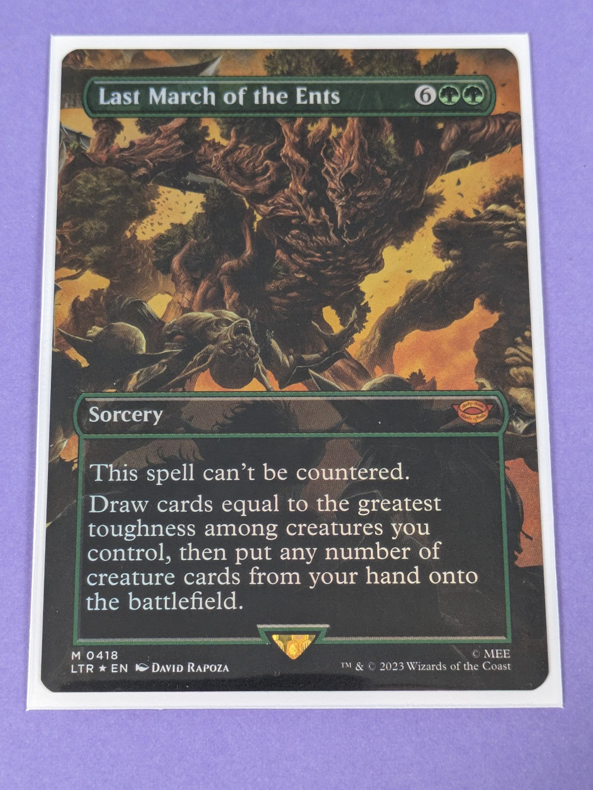 MTG: The Lord of the Rings: Last March of the Ents Borderless #0418 Mythic - NM
