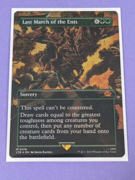 MTG: The Lord of the Rings: Last March of the Ents Borderless #0418 Mythic - NM