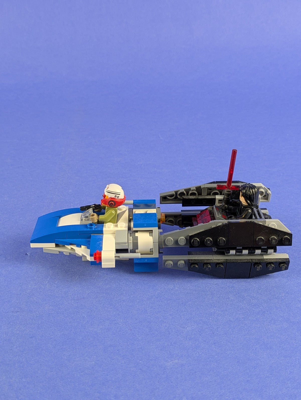 LEGO Star Wars A-Wing vs. TIE Silencer Microfighters 75196 Incomplete Pre-Owned