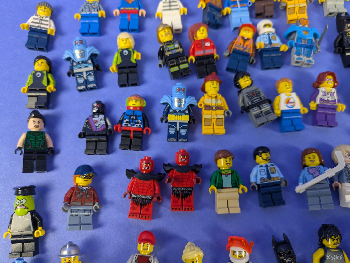 Lego Minifigure Bundle: 62 Assorted Minifigures 100% Authentic LEGO!
