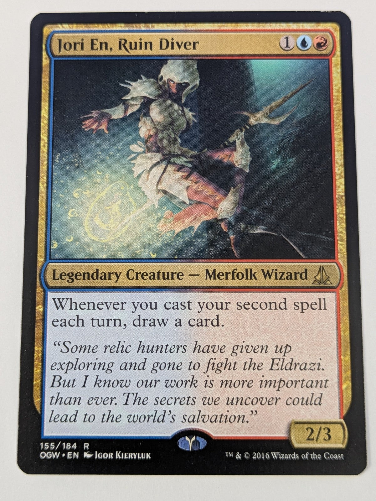 MTG Magic: Oath of the Gatewatch: Jori En, Ruin Diver #155/184 Rare - LP
