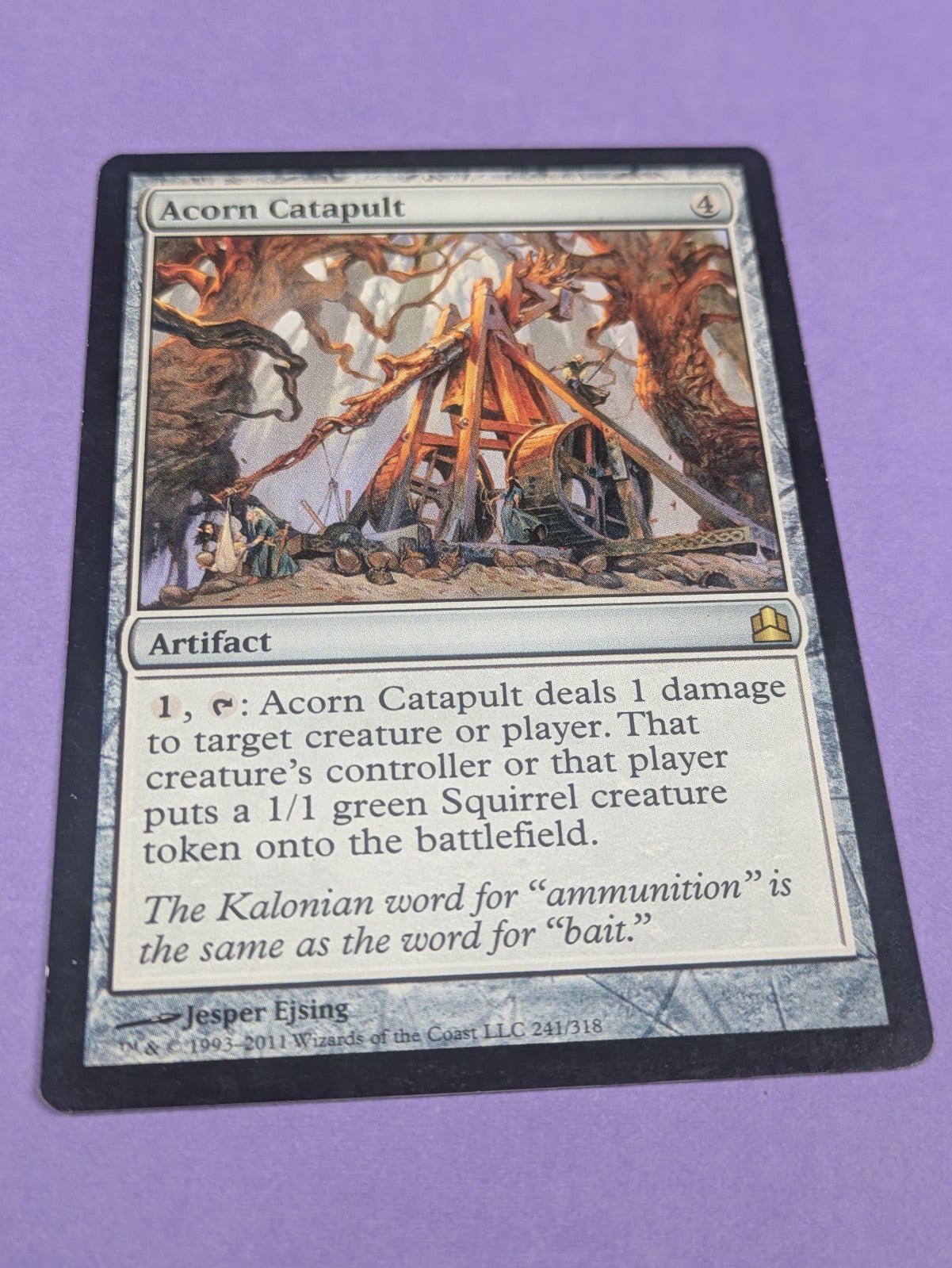 MTG Magic: Commander 2011: Acorn Catapult #241/318 Rare - LP