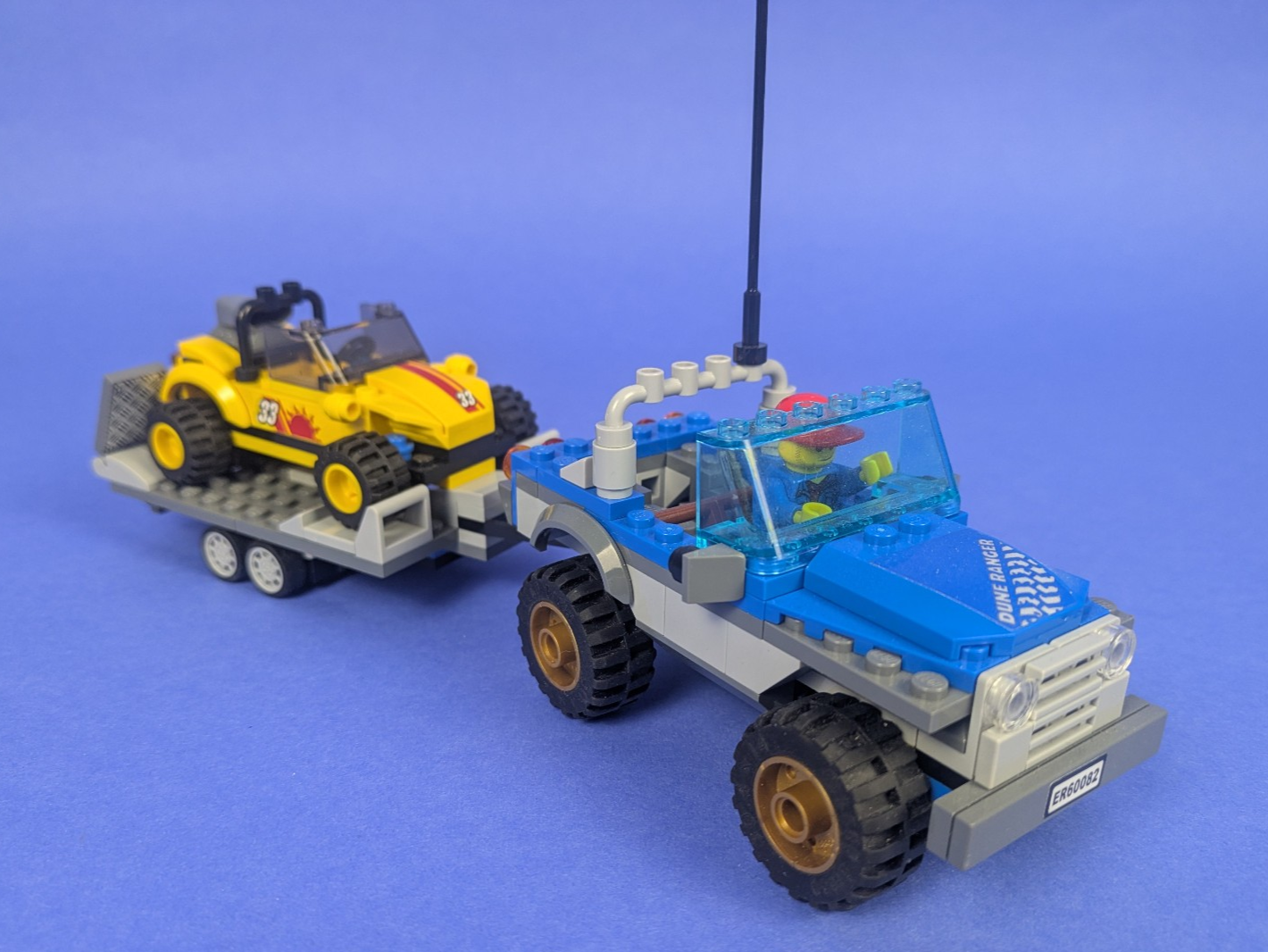 Lego Town: City: Recreation: Dune Buggy Trailer Set 60082 - Incomplete Set