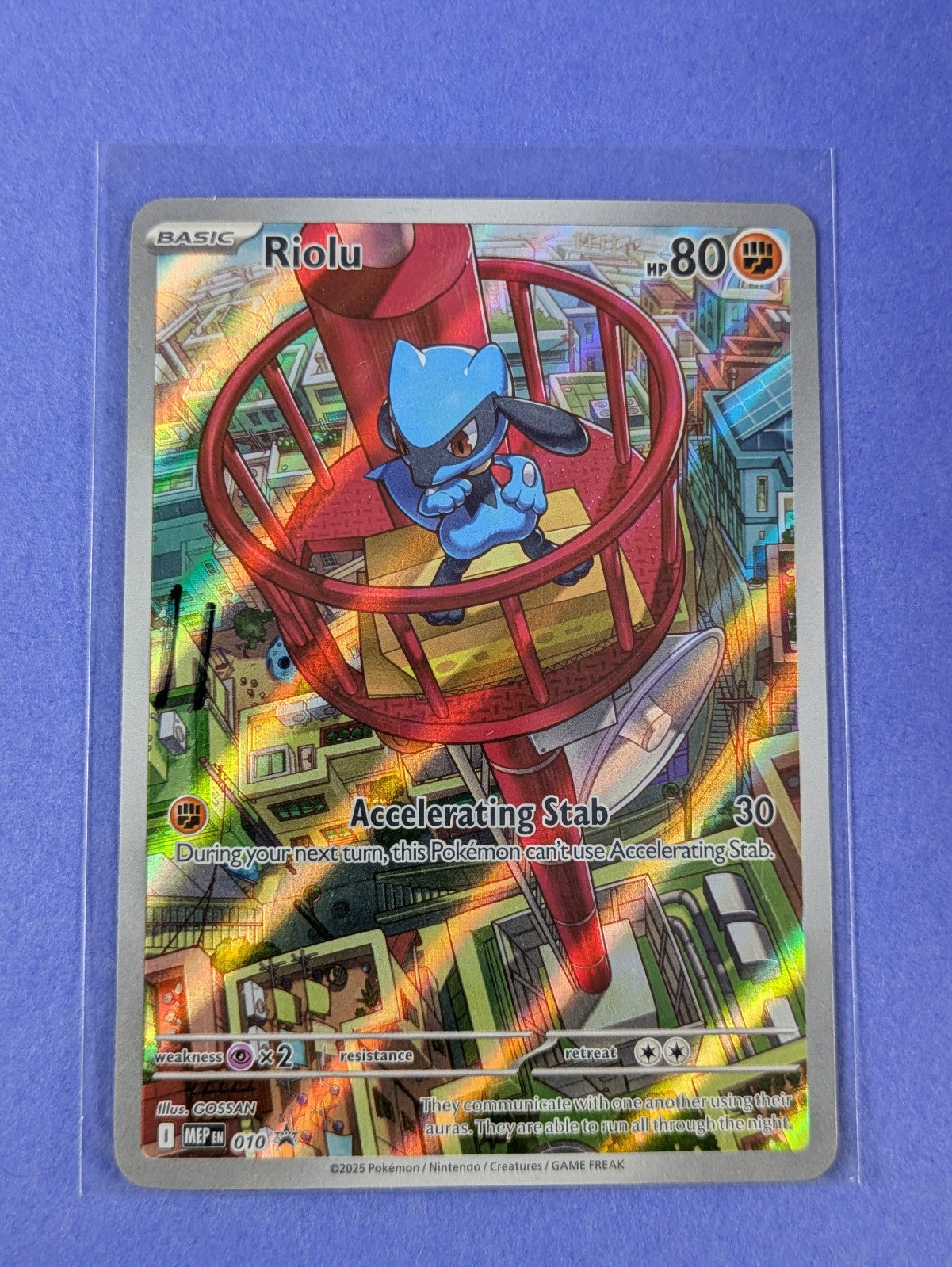Riolu - MEP010 - Holo Promo Mega Evolution Promos - Pokemon Card - NM