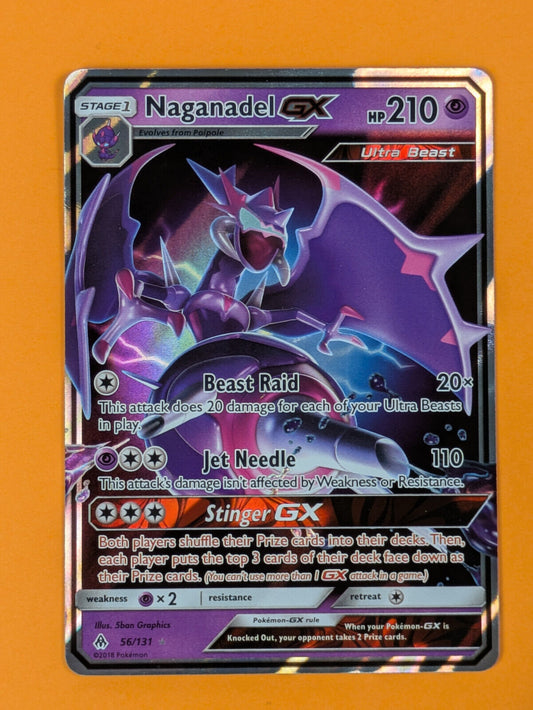 Naganadel GX - 56/131 - Ultra Rare Forbidden Light - Pokemon Card - NM