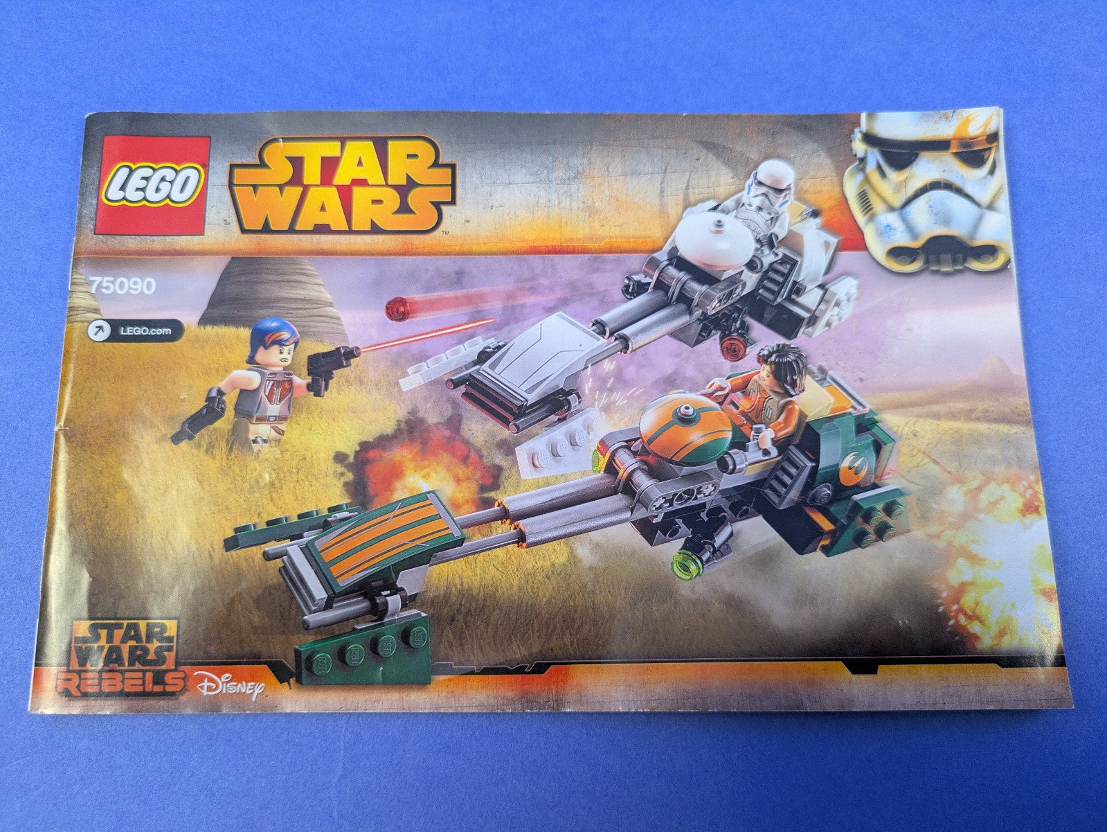 LEGO Star Wars Ezra's Speeder Bike 75090 Complete Set Pre-Owned