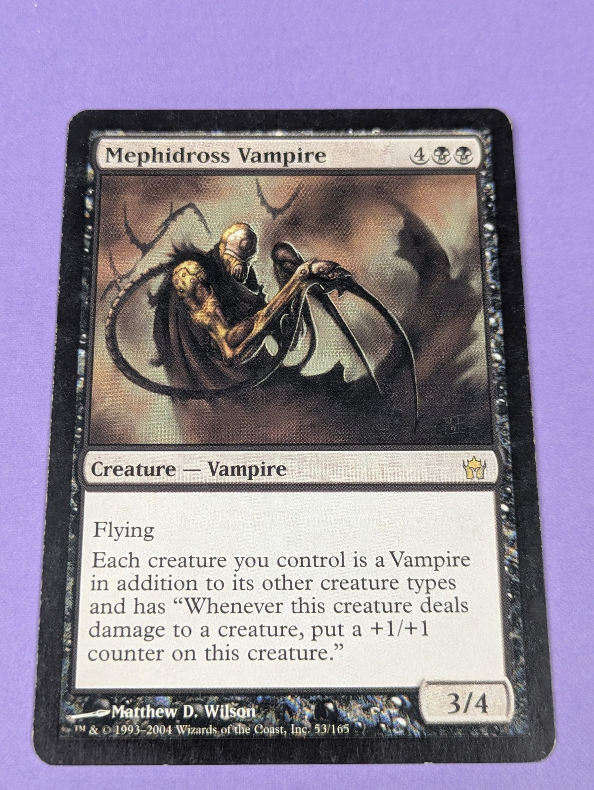 MTG Magic the Gathering: Fifth Dawn: Mephidross Vampire #53/165 Rare - LP