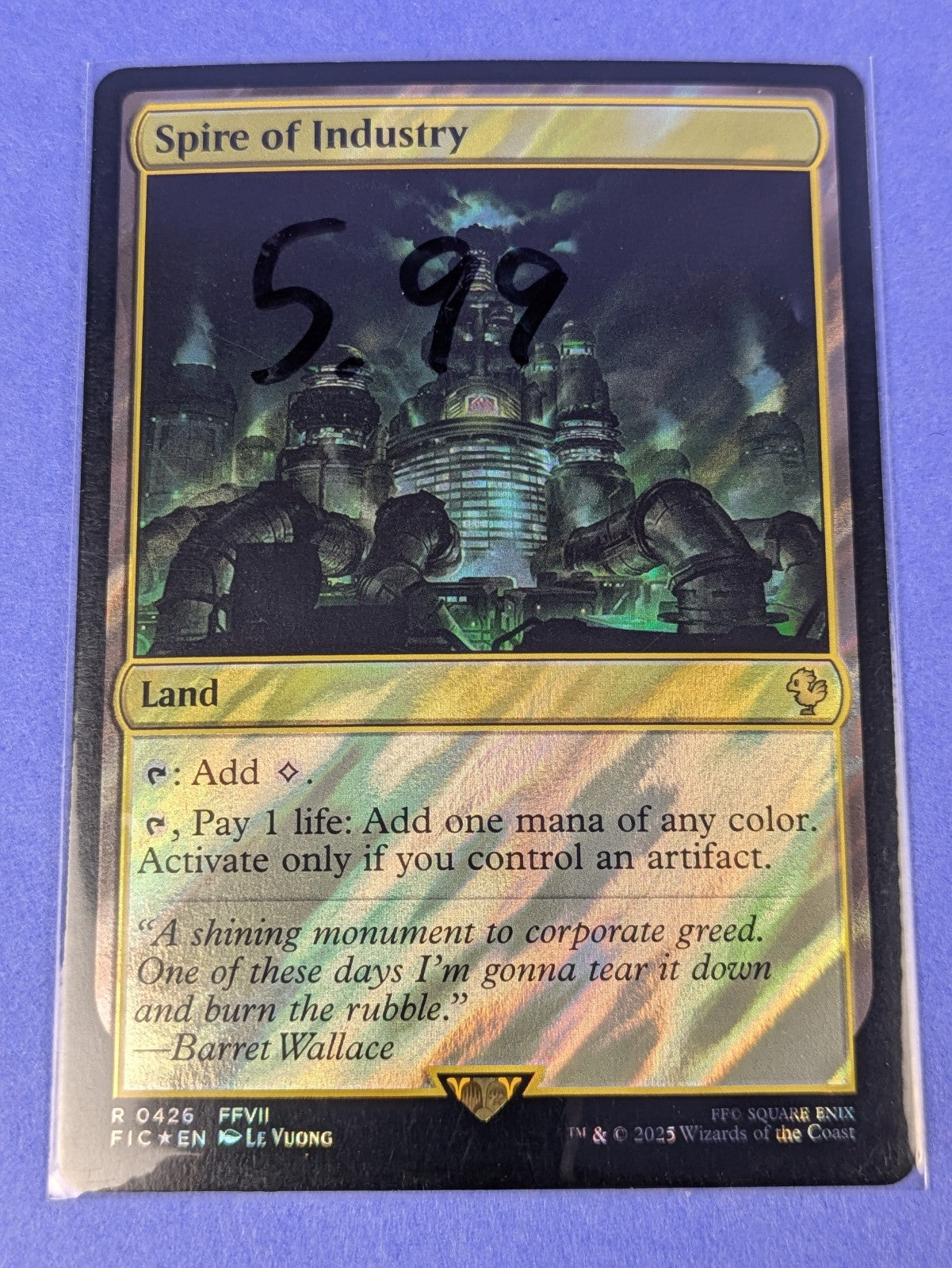MTG: FINAL FANTASY: Commander: Spire of Industry Surge Foil #0426 Rare - NM