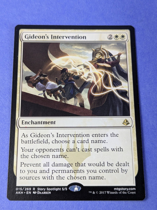 MTG Magic: Amonkhet: Gideon's Intervention #015/269 Rare - NM