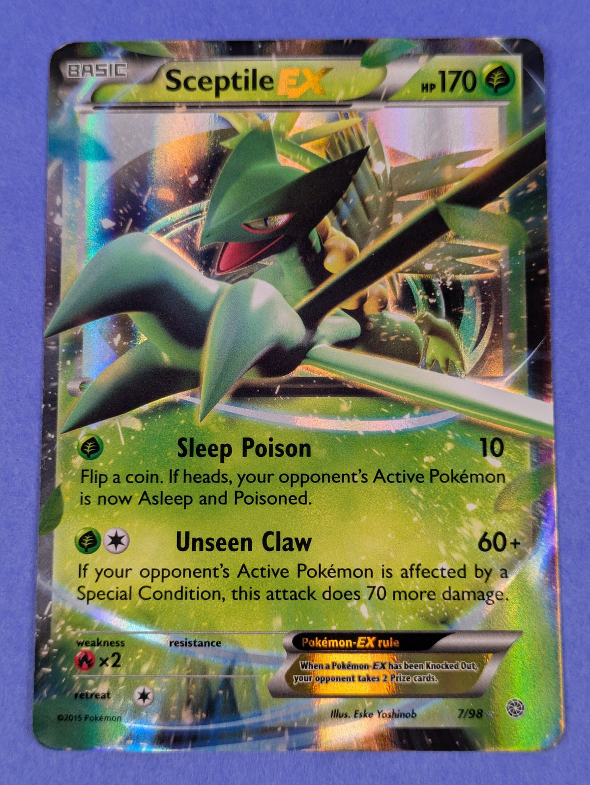 Sceptile EX - 7/98 - Ultra Rare Holo Ancient Origins - Pokemon Card - NM