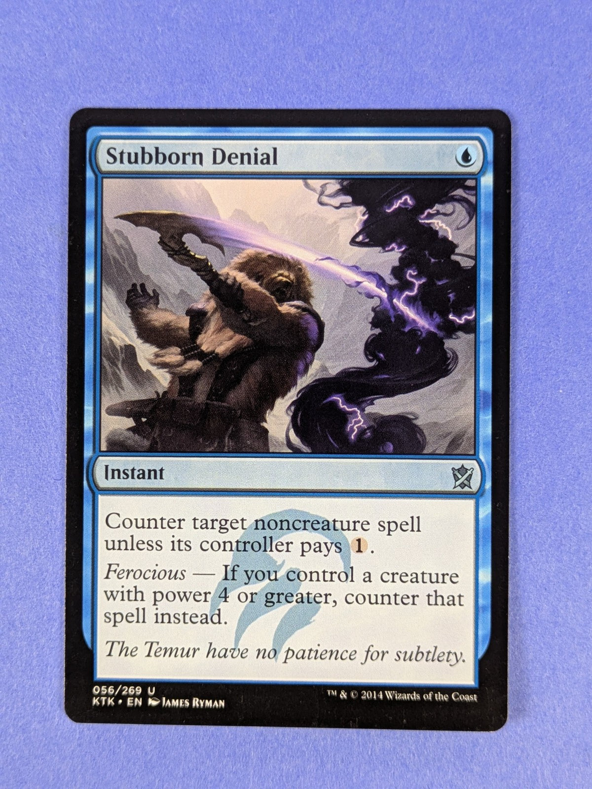 MTG Magic: Khans of Tarkir: Stubborn Denial #056/269 Uncommon - LP