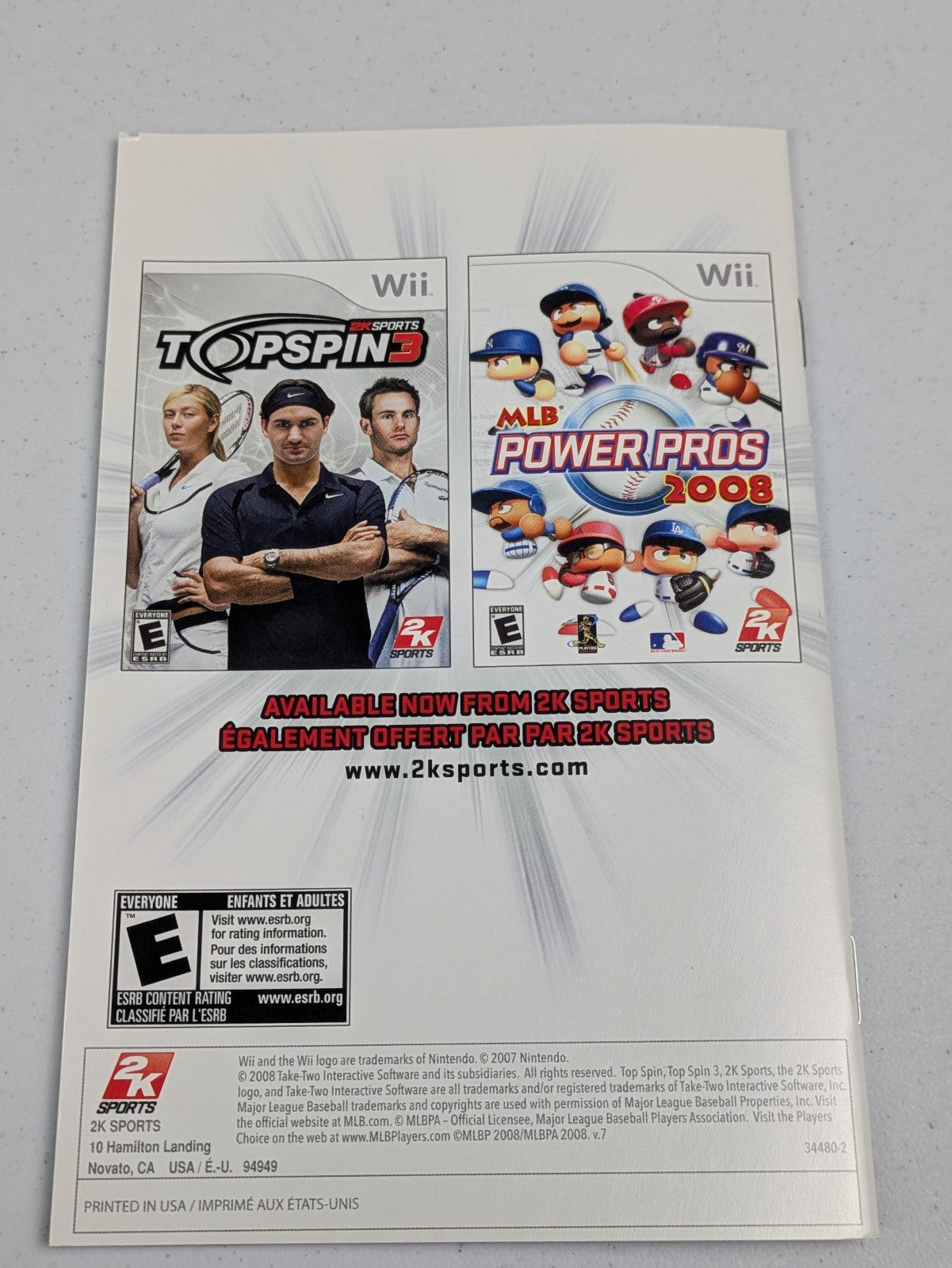 2K Sports NHL 2K9 (Nintendo Wii, 2008) CIB