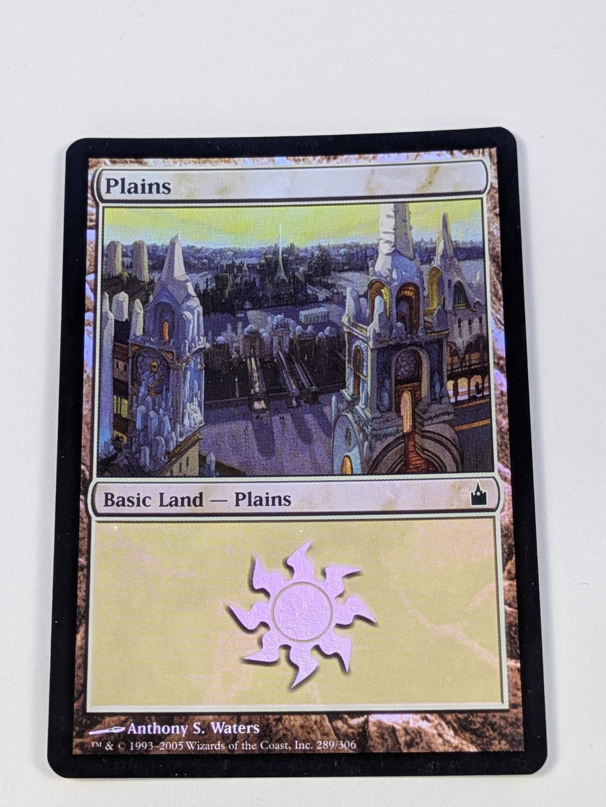 MTG Magic: Ravnica City of Guilds: Plains #289/306 Basic Land Foil LP