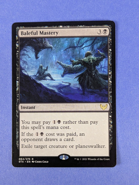 MTG Magic: Strixhaven: School of Mages: Baleful Mastery #064/275 Rare - NM