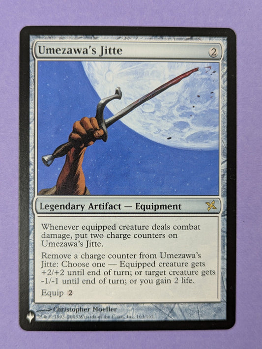 MTG Magic The Gathering: The List: Umezawa's Jitte Reprint #163/165 Rare - NM