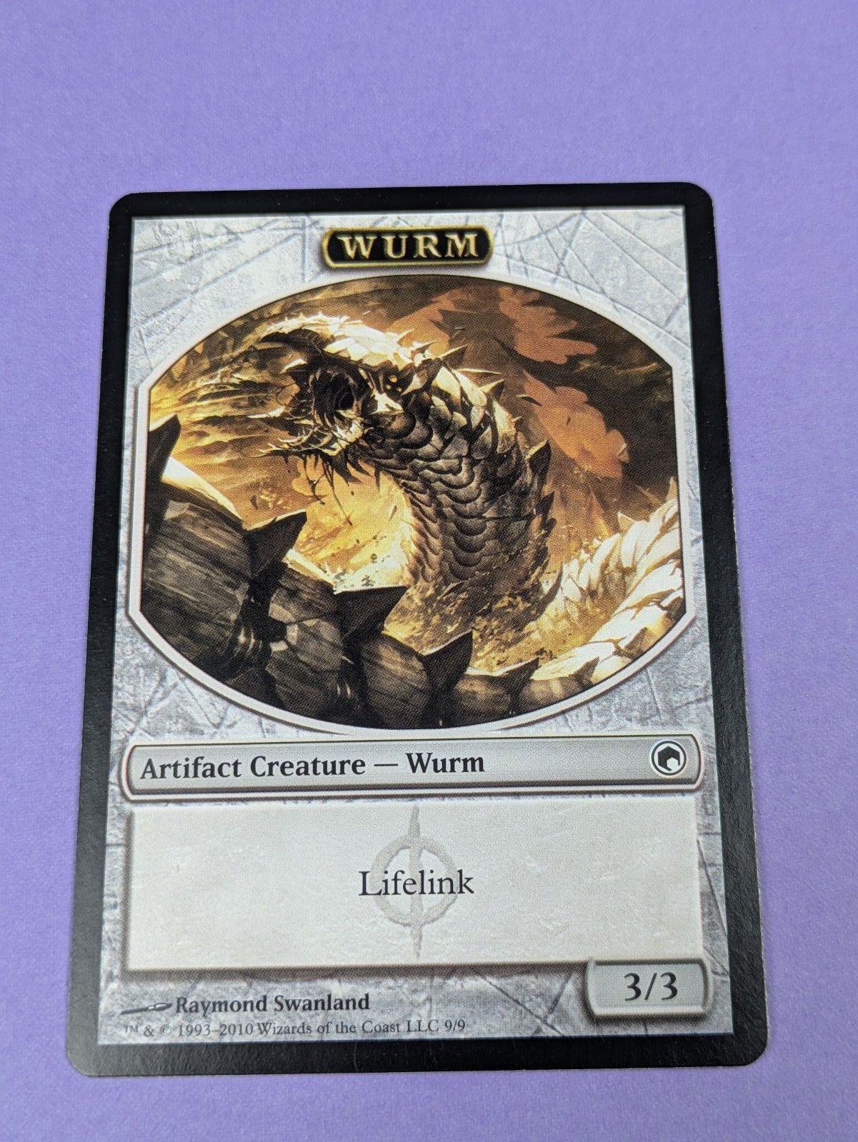 MTG Magic: Scars of Mirrodin Tokens: Wurm #9/9 Token - NM