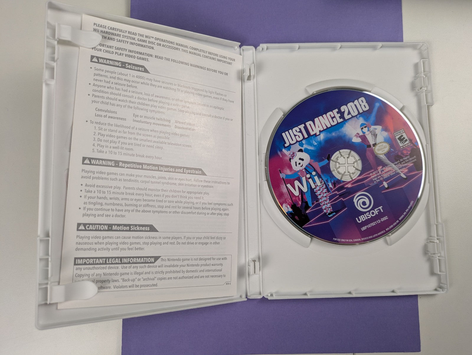 Nintendo Wii Video Game: Just Dance 2018 (Nintendo Wii, 2017) CIB