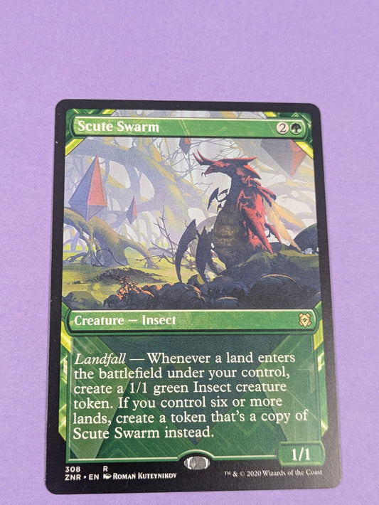 MTG Magic the Gathering: Zendikar Rising: Scute Swarm #308 Rare - NM