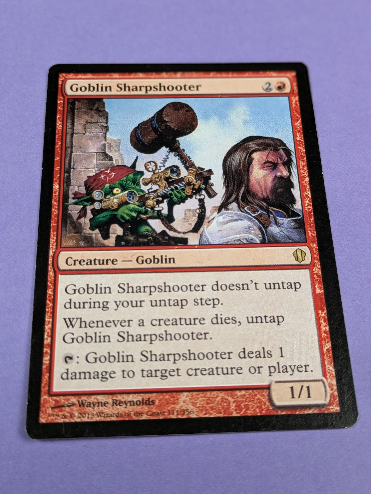 MTG Magic: Commander 2013: Goblin Sharpshooter #111/356 Rare - LP