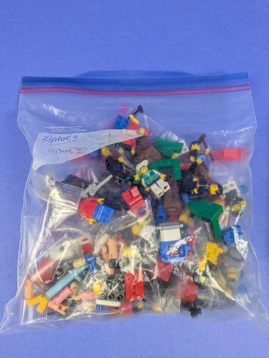 LEGO Assorted Minifigure and Random Parts/Pieces Bundle Lot - 11.9 oz
