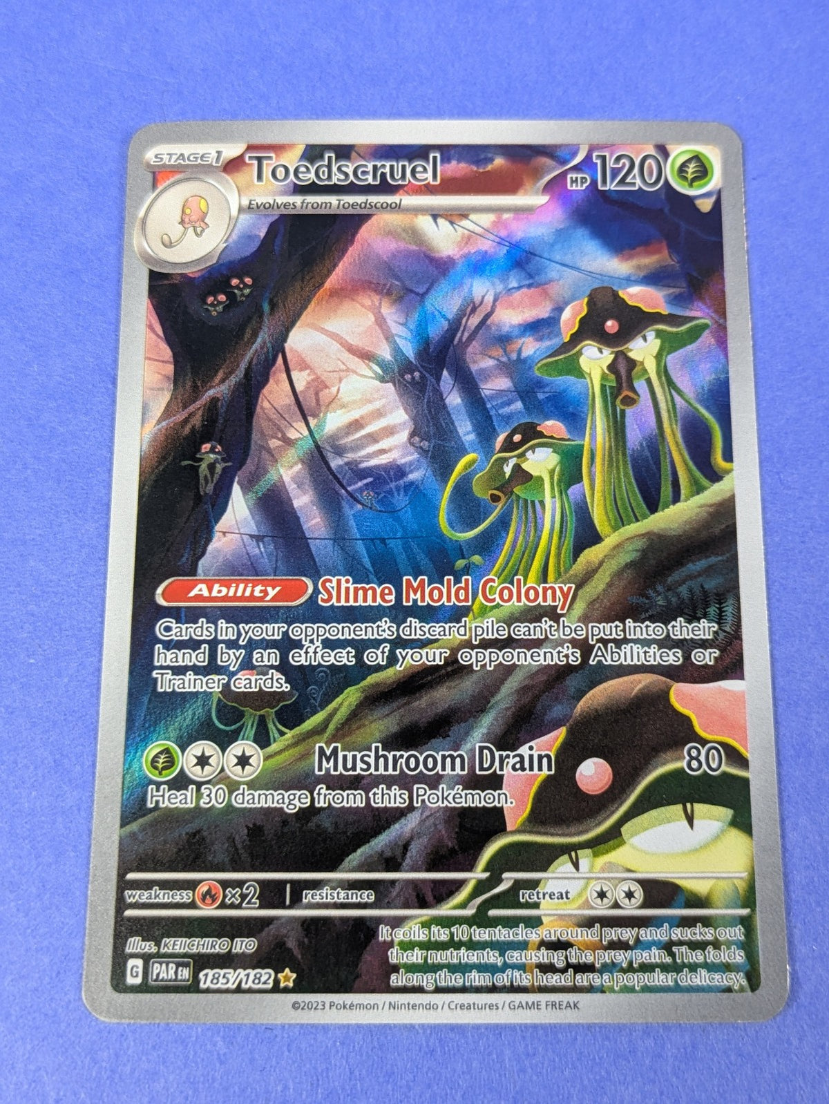 Toedscruel - 185/182 - Illustration Rare Paradox Rift - Pokemon Card - NM