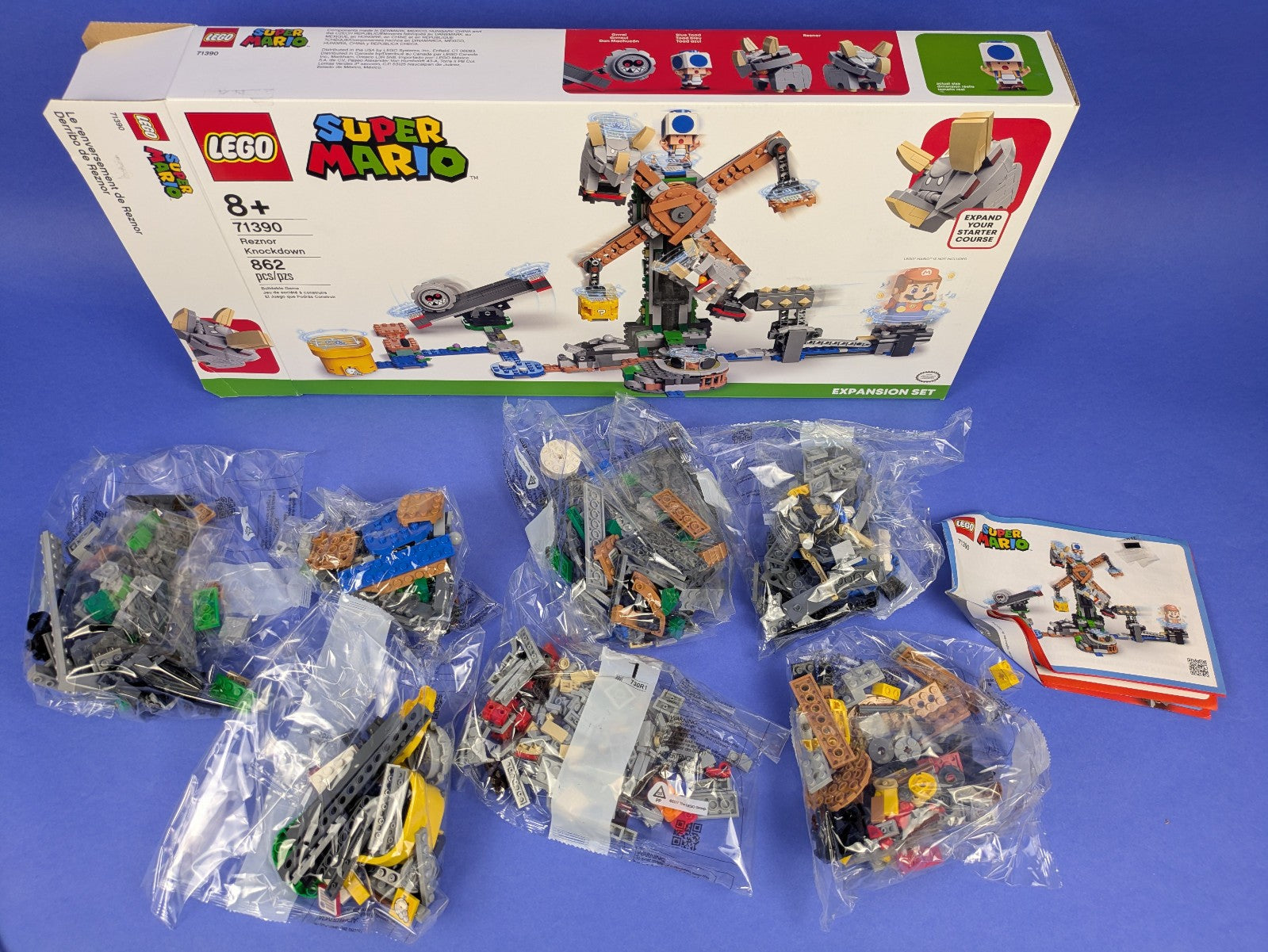 Lego Super Mario: Reznor Knockdown - Expansion Set 71390 - Complete Set