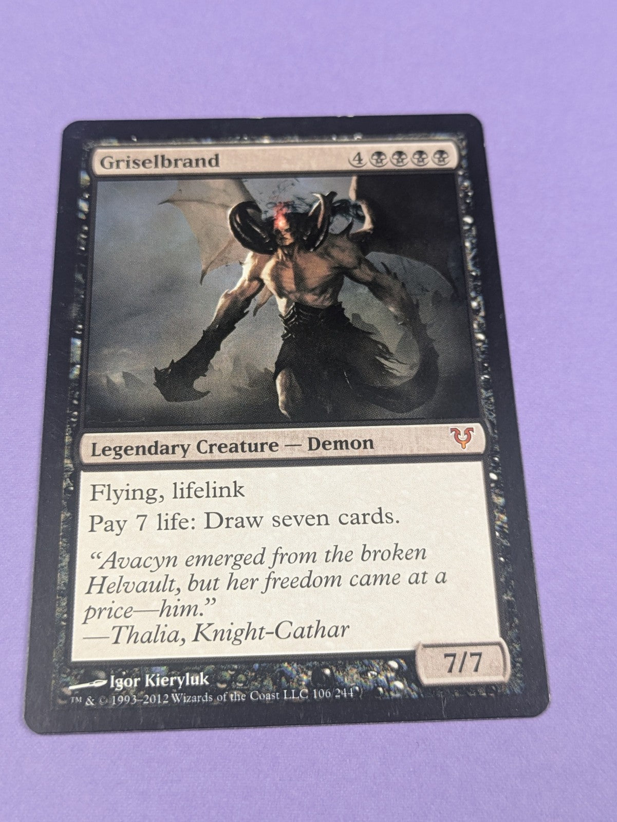 MTG Magic: Avacyn Restored: Griselbrand #106/244 Mythic - NM