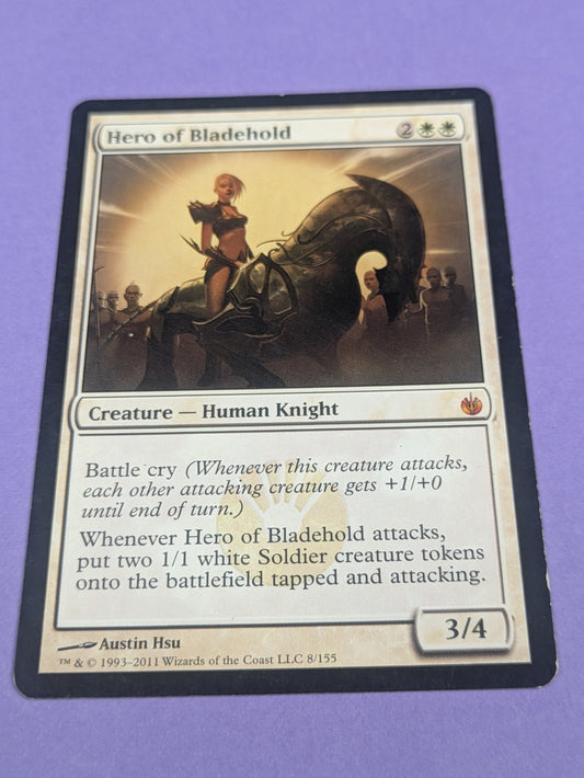 MTG Magic: Mirrodin Besieged: Hero of Bladehold #8/155 Mythic - LP