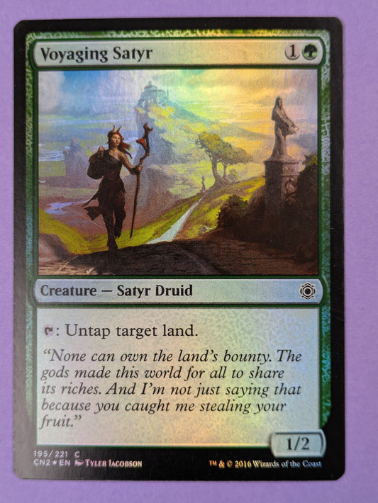 MTG Magic: Conspiracy: Take the Crown: Voyaging Satyr Foil #195/221 Common - NM