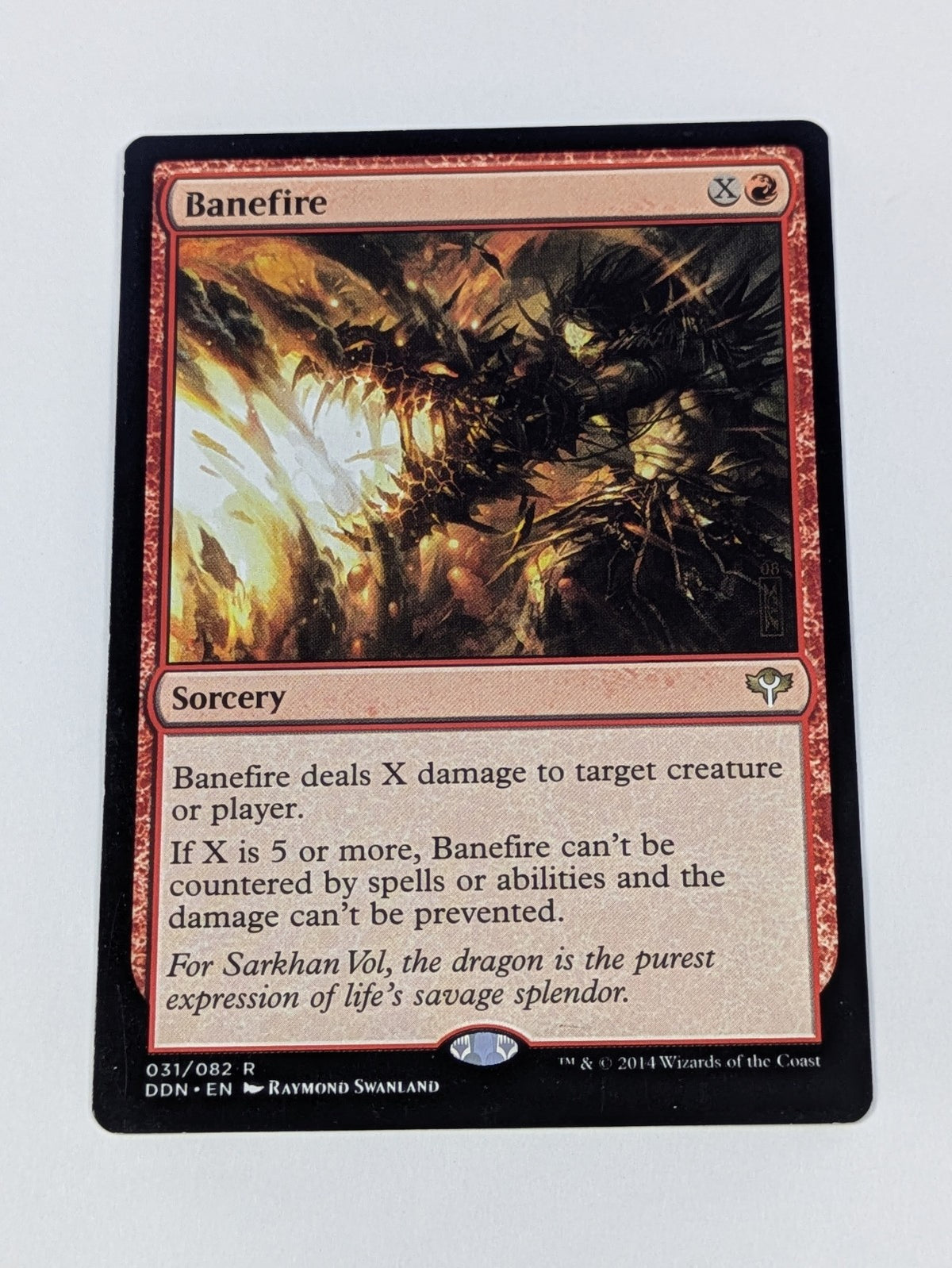 MTG Magic: Duel Decks: Speed vs. Cunning: Banefire #031/082 Rare - LP
