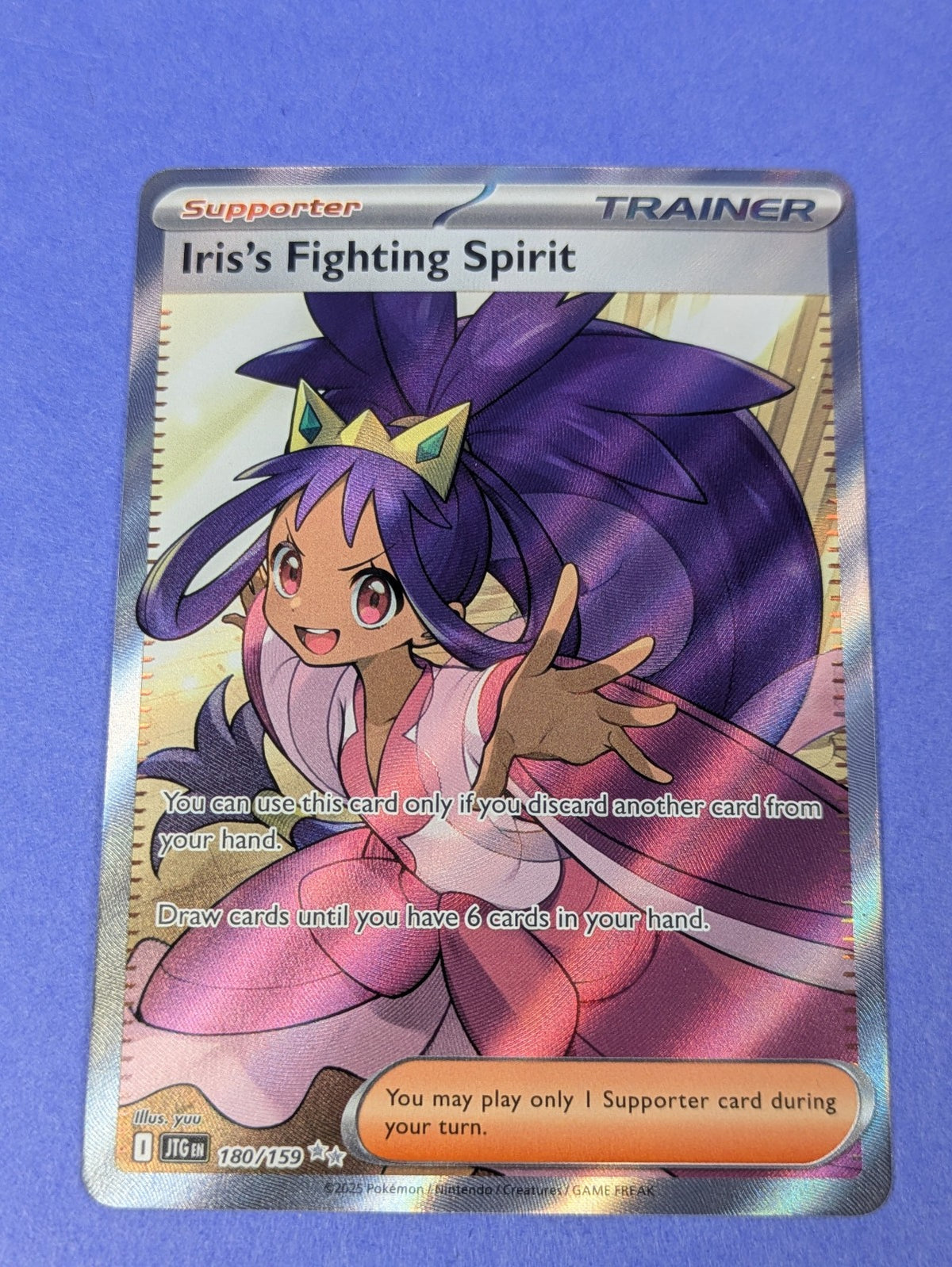 Iris's Fighting Spirit - 180/159 - Ultra Rare Journey Together - Pokemon - NM