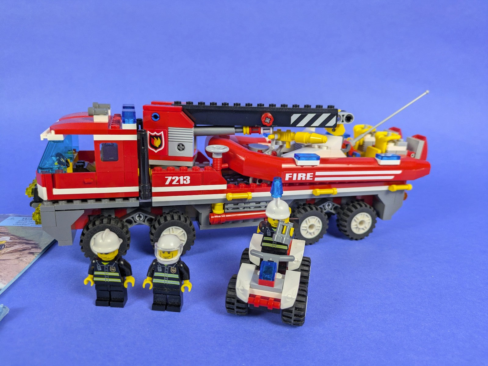 Lego Town: City: Fire: Off-Road Fire Truck & Fireboat 7213 w/ Instructions