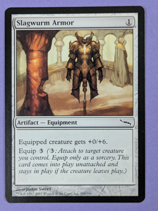 MTG Magic The Gathering: Mirrodin: Slagwurm Armor #243/306 Common - NM