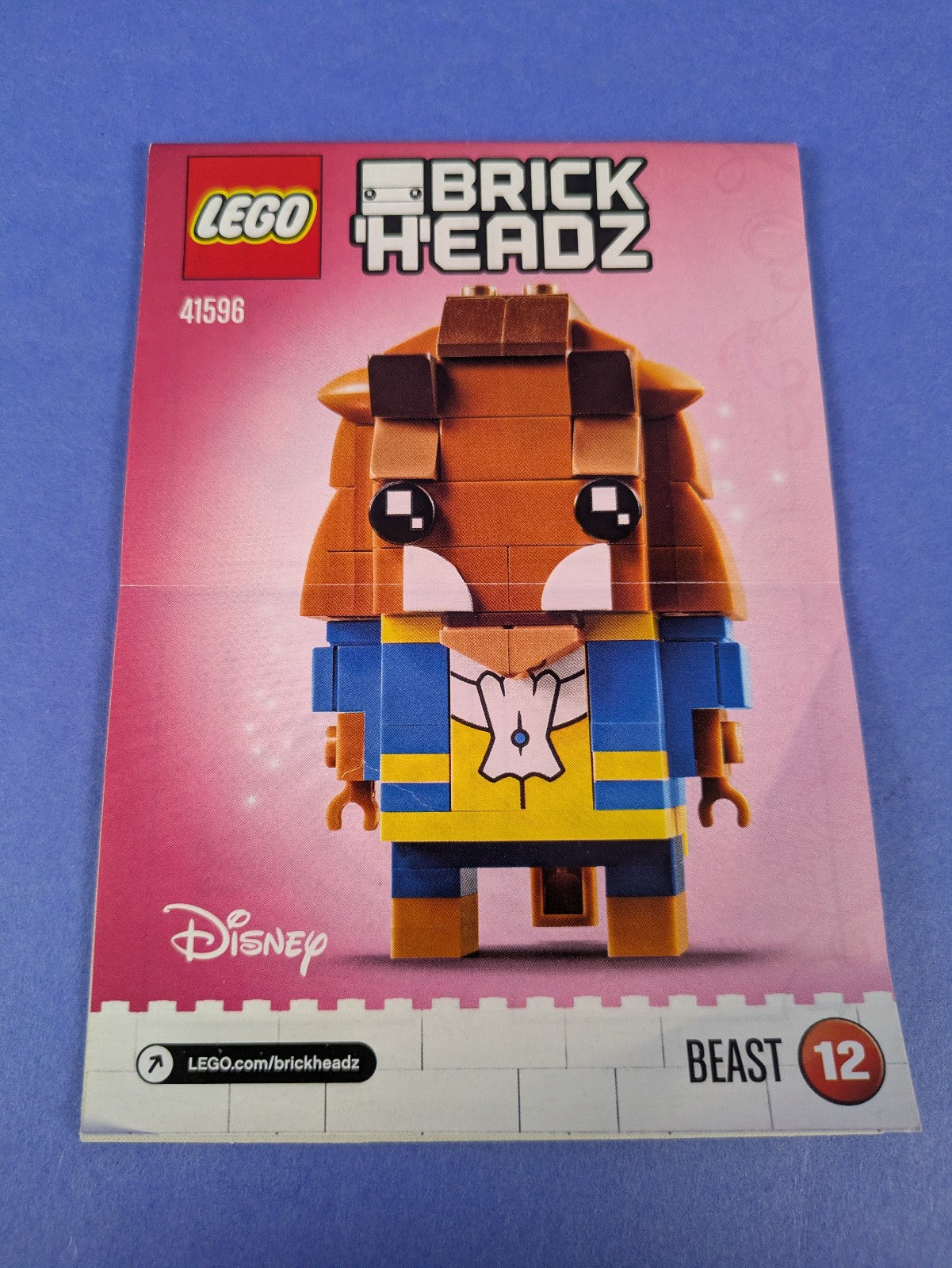 Lego BrickHeadz: Disney: Beast & Belle Sets 41596 41595 Complete Set