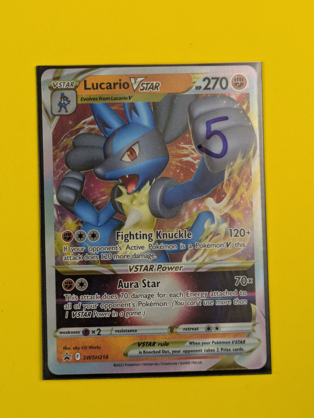 Lucario VSTAR - SWSH214 - Ultra Rare Sword & Shield Promos - Pokemon - NM