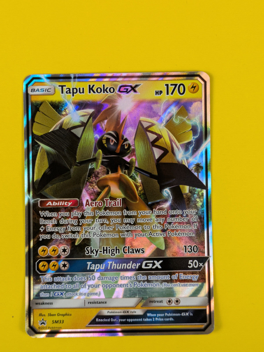 Tapu Koko GX - SM33 - Promo Sun & Moon Promos - Pokemon Card - NM