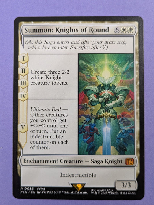 MTG Magic: FINAL FANTASY: Summon: Knights of Round #0036 Mythic - NM
