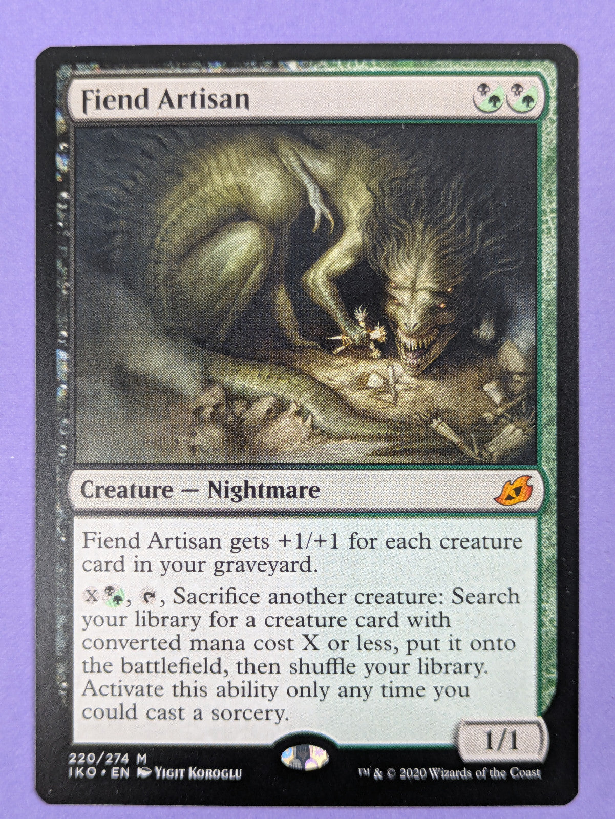 MTG Magic: Ikoria: Lair of Behemoths: Fiend Artisan #220/274 Mythic - NM