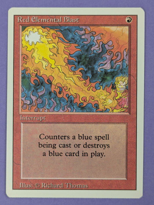 MTG Magic The Gathering: Revised Edition (3ED): Red Elemental Blast Common - NM