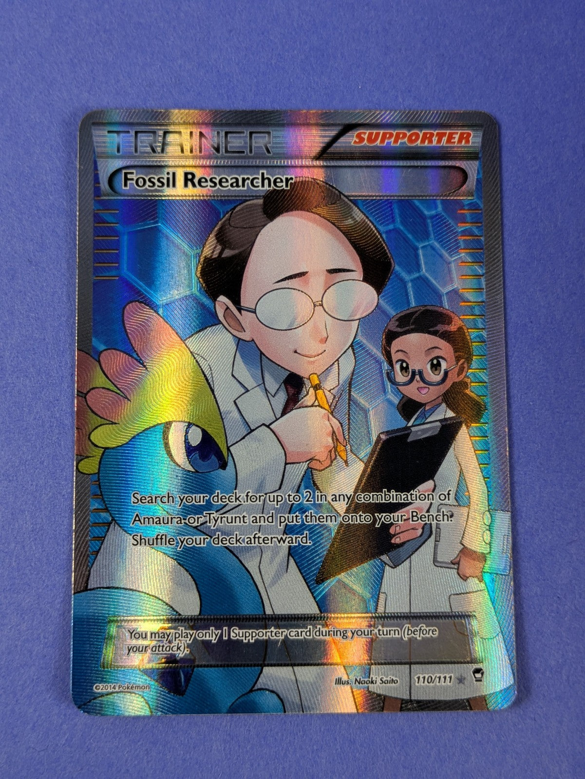 Fossil Researcher - 110/111 - Full Art Ultra Rare Furious Fists - Pokemon - LP