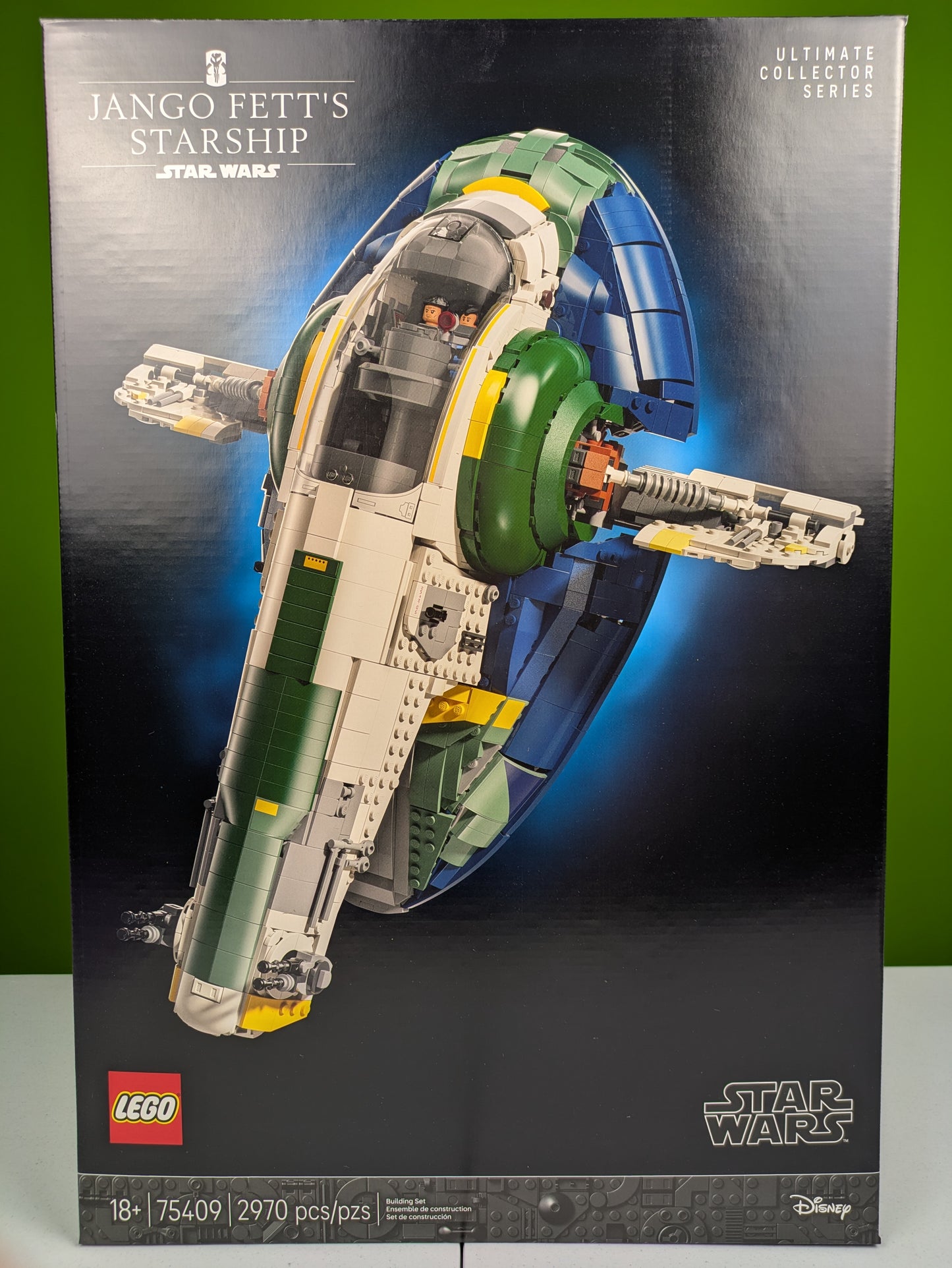 Lego Star Wars Jango Fett's Firespray-Class Starship - UCS 75409 w/ Lenticular Coin 5009550 & Key Chain 5009394