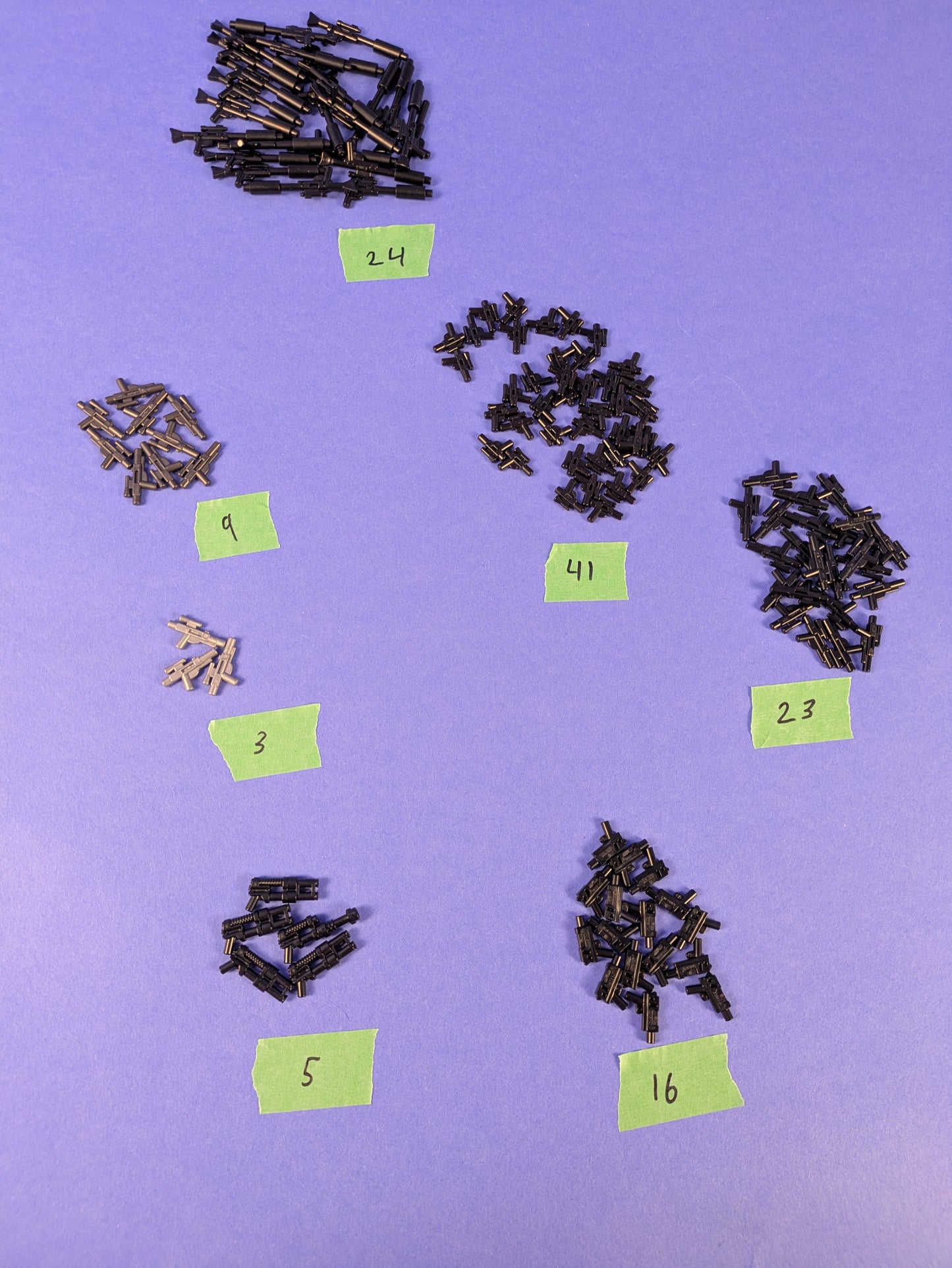 Lego Star Wars: Weapons: 121 Blaster and Pistol - 7 Different Variations!