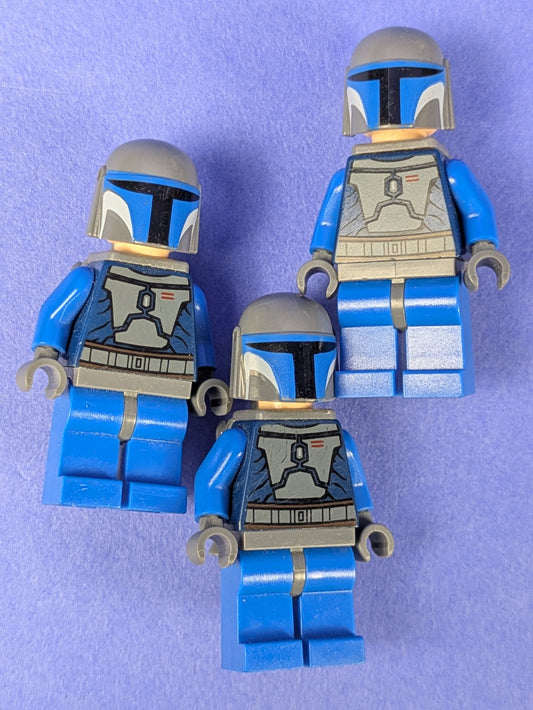 Lego Star Wars Mandalorian Death Watch Warrior sw0296 (x3) Set 7914, 9525
