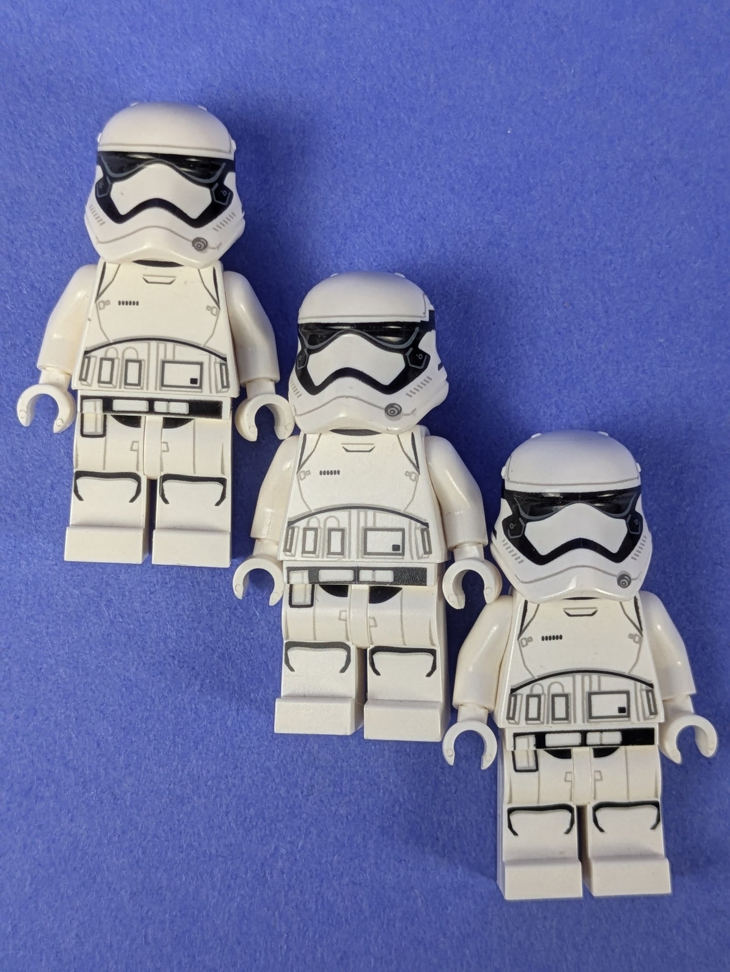 Lego Star Wars: First Order Stormtrooper (Rounded Mouth Pattern) sw0667 (x3)