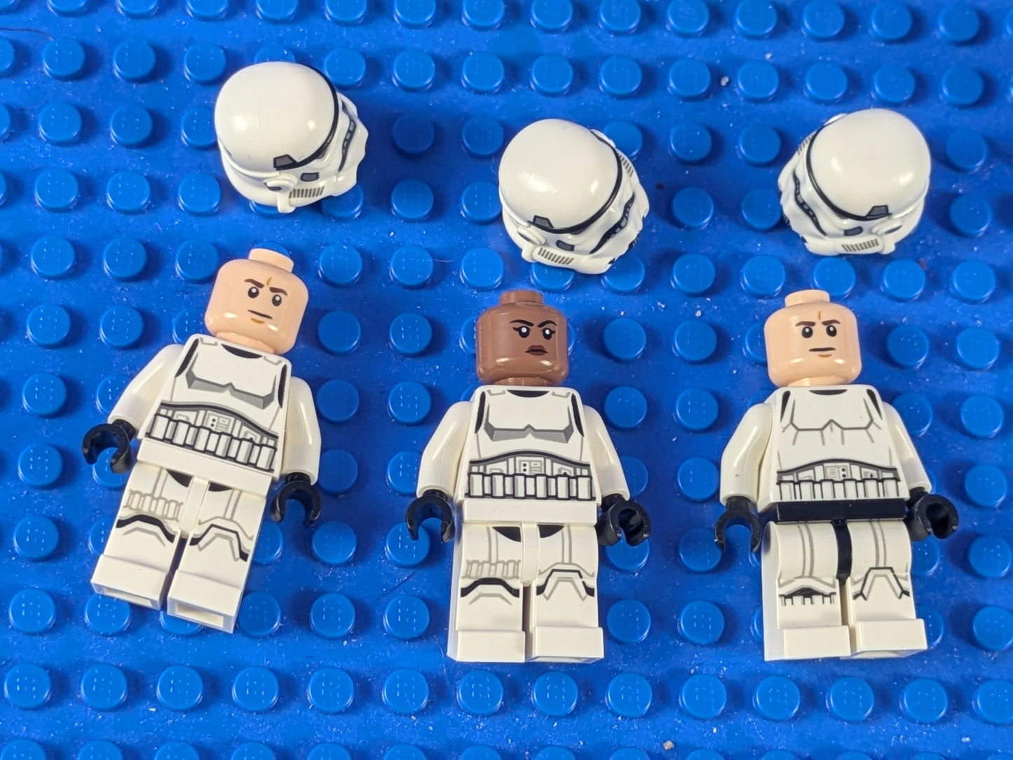 Lego Star Wars: Imperial Stormtrooper - Male/Female (3X) sw1327 sw1326 Set 75387