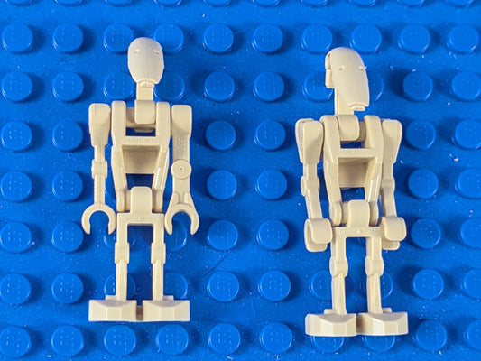 Lego Star Wars: Battle Droid - Tan Angled Arms (2X) sw0001b Set 30004 75037 7141