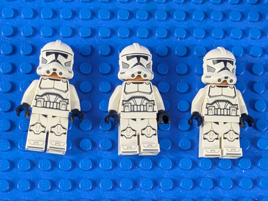 Lego Star Wars: Clone Trooper (Phase 2) - Nougat Head (3X) sw1319 Set 75372