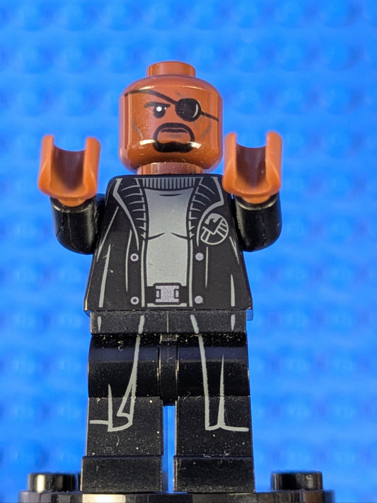 LEGO Super Heroes Nick Fury - Gray Sweater sh0585b 76130 76269